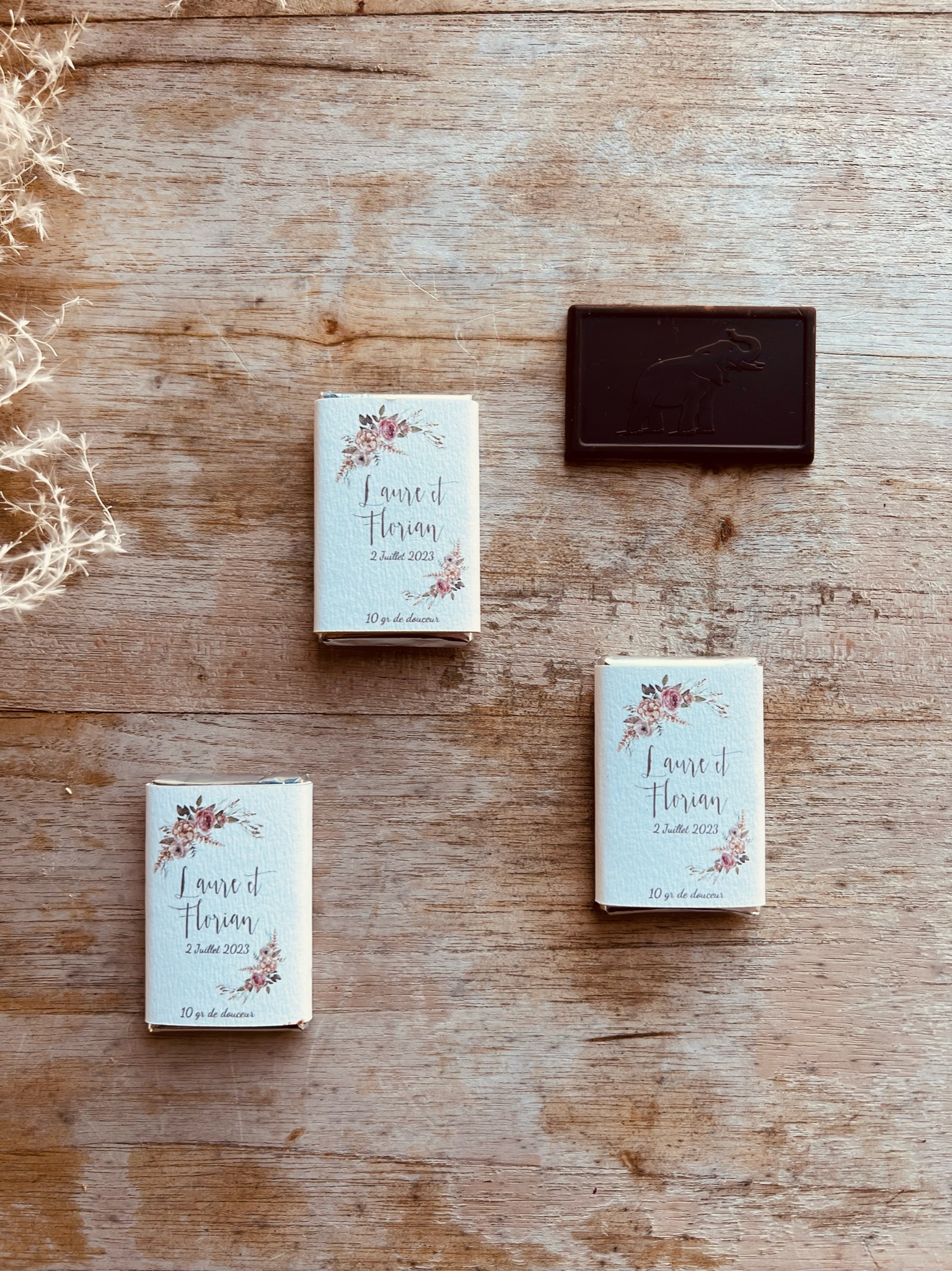 Petite Boîte de Chocolat Personnalisé pour Cadeau d'Affaires